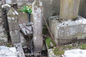Viterbo - Degrado al cimitero San Lazzaro - La parte vecchia e monumentale