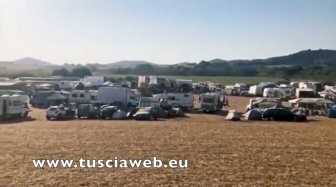 Valentano - Rave party sul lago di Mezzano