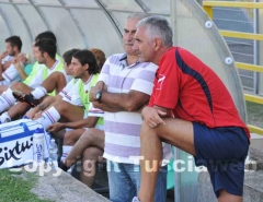 Il mister della Flaminia Pierangeli e il presidente Ciappici