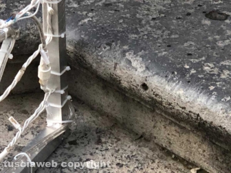 Viterbo - La fontana di piazza delle Erbe deturpata