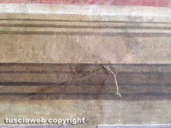 Viterbo - Deturpato un affresco alla Sala Regia