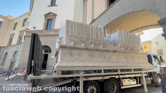 Macchina di Santa Rosa - Dies Natalis verso San Sisto - La carovana è arrivata in città