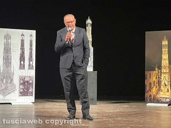 Viterbo - Teatro dell’Unione - Luigi Aspromonte vice presidente del Sodalizio dei facchini