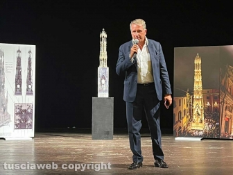 Viterbo - Teatro dell’Unione - La presentazione di Dies Natalis la nuova macchina di Santa Rosa