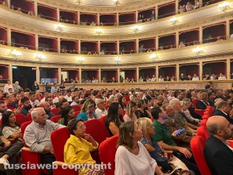 Viterbo - Teatro dell’Unione - La presentazione di Dies Natalis la nuova macchina di Santa Rosa