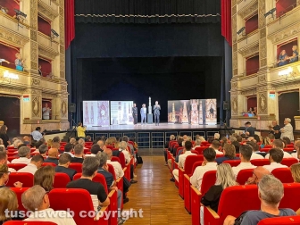 Viterbo - Teatro dell’Unione - La presentazione di Dies Natalis la nuova macchina di Santa Rosa