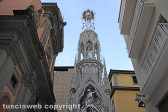 Viterbo - Macchina di Santa Rosa - Dies Natalis la prova per le vie della città