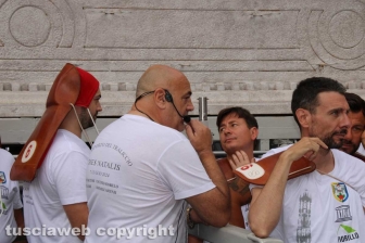 Viterbo - Macchina di Santa Rosa - Dies Natalis la prova per le vie della città