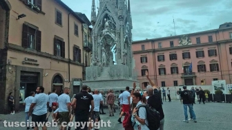Viterbo - Santa Rosa - Dies Natalis a piazza del Comune - Arrivano i facchini