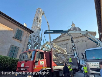 Macchina di Santa Rosa - Dies Natalis saluta la città, lo smontaggio