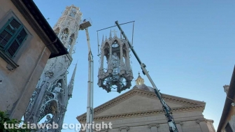 Macchina di Santa Rosa - Dies Natalis saluta la città, lo smontaggio