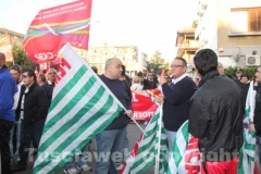 La protesta dei lavoratori
