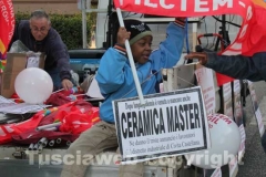 La protesta dei lavoratori