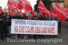 La protesta dei lavoratori