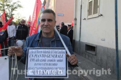 La protesta dei lavoratori