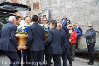 Dolore ad Amelia per i funerali di Francesco Marigliani