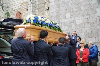 Dolore ad Amelia per i funerali di Francesco Marigliani