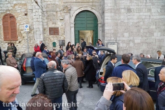 Dolore ad Amelia per i funerali di Francesco Marigliani