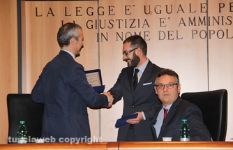 La consegna delle targhe
