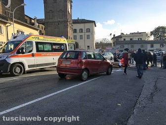 Donna investita alla Quercia