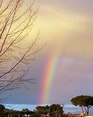 Doppio arcobaleno su Viterbo - Foto di Aessandro Rosignoli