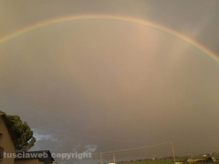 Doppio arcobaleno su Viterbo - Foto di Filippo Ingegneri