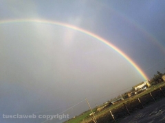 Doppio arcobaleno su Viterbo - Foto di Filippo Ingegneri