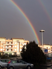 Doppio arcobaleno su Viterbo - Foto di Filippo D\'Oria