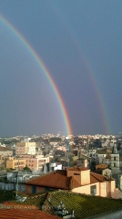 Doppio arcobaleno su Viterbo - Foto di Giuliano Goletti