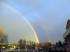 Doppio arcobaleno su Viterbo - Foto di Giovanni Maesano