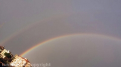 Doppio arcobaleno su Viterbo - Foto di Stefano