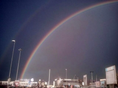 Doppio arcobaleno su Viterbo - Foto di Maurizio Cencioni dal Poggino