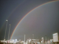 Doppio arcobaleno su Viterbo - Foto di Davide Petrazzini