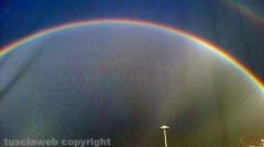 Doppio arcobaleno su Viterbo - Foto di Davide Petrazzini