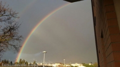 Doppio arcobaleno su Viterbo - Foto di Davide Petrazzini