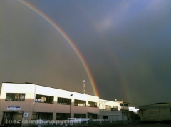Doppio arcobaleno su Viterbo - Foto di Mirko Chiani