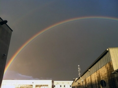 Doppio arcobaleno su Viterbo - Foto di Mirko Chiani