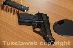 La pistola sequestrata
