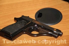 La pistola sequestrata