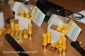 Bassano Romano - Sequestrata piantagione di droga e deposito di armi - Le cartucce