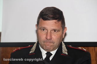 Bassano Romano - Sequestrata piantagione di droga e deposito di armi - Il maggiore Carlo Scotti, comandante della compagnia di Ronciglione