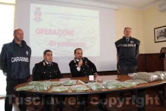 Il maggiore Trombetta e il luogotenente Fazi illustrano i dettagli dell\'operazione Green House