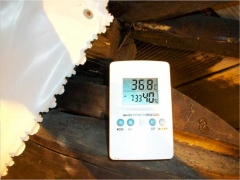 Il termostato trovato nella serra