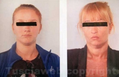 Le ragazze arrestate