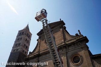Duomo, la verifica dei pompieri