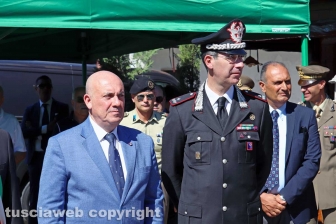 Nella foto: Viterbo – La commemorazione dei carabinieri Pietro Cuzzoli e Ippolito Cortellessa