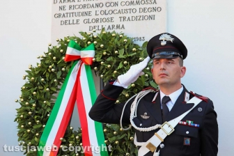 Nella foto: Viterbo – La commemorazione dei carabinieri Pietro Cuzzoli e Ippolito Cortellessa