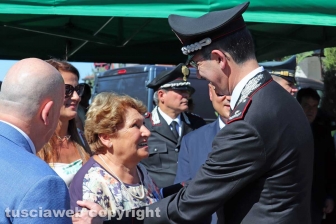 Nella foto: Viterbo – La commemorazione dei carabinieri Pietro Cuzzoli e Ippolito Cortellessa