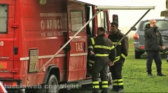 Monte Romano - Elicottero precipitato - I soccorsi
