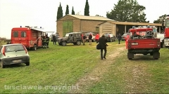 Monte Romano - Elicottero precipitato - I soccorsi